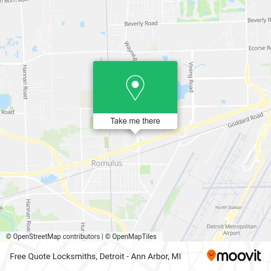 Free Quote Locksmiths map