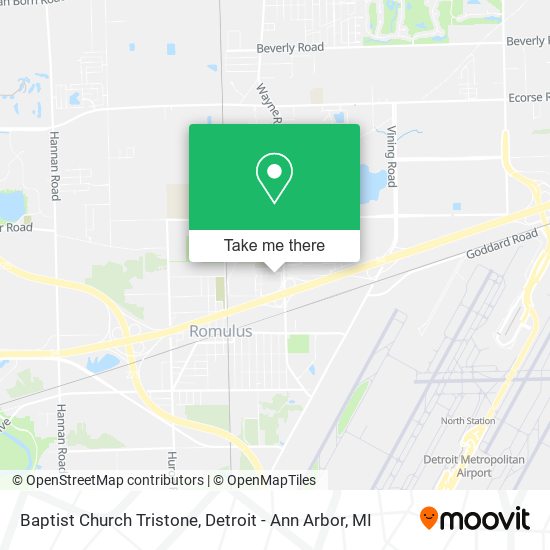 Baptist Church Tristone map