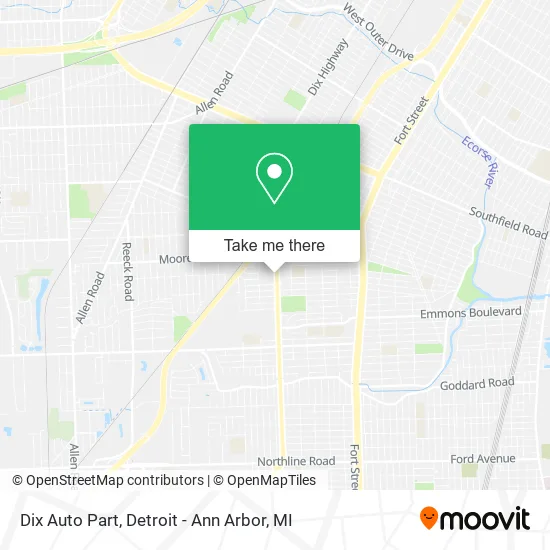Mapa de Dix Auto Part