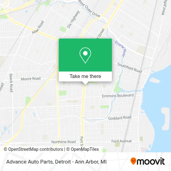 Advance Auto Parts map