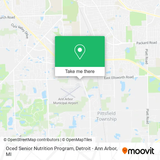 Oced Senior Nutrition Program map