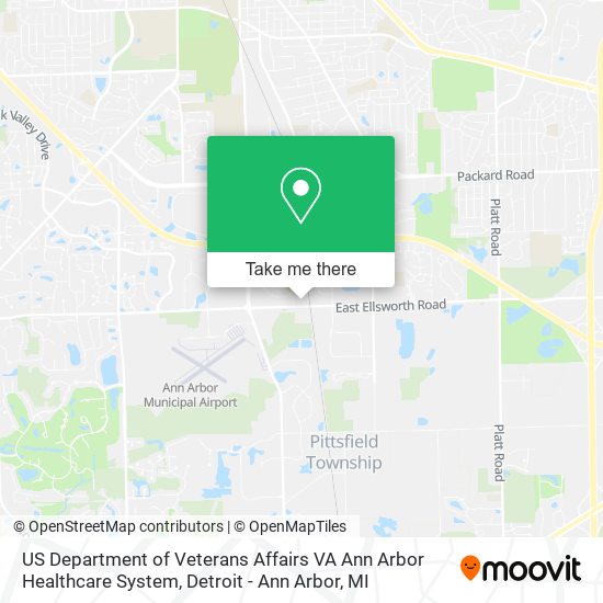 US Department of Veterans Affairs VA Ann Arbor Healthcare System map