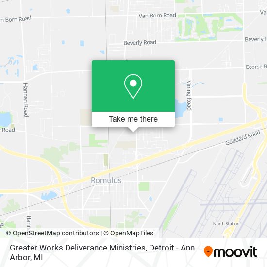 Greater Works Deliverance Ministries map