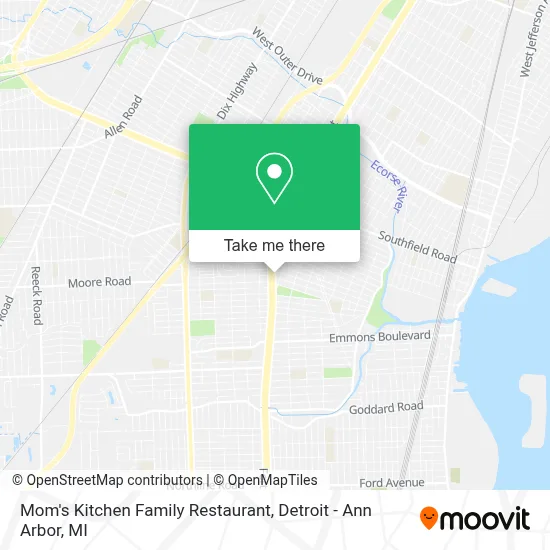 Mom's Kitchen Family Restaurant map