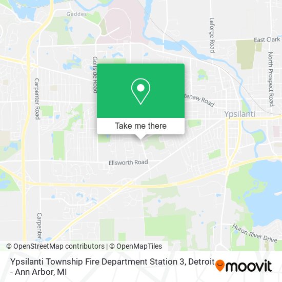 Mapa de Ypsilanti Township Fire Department Station 3