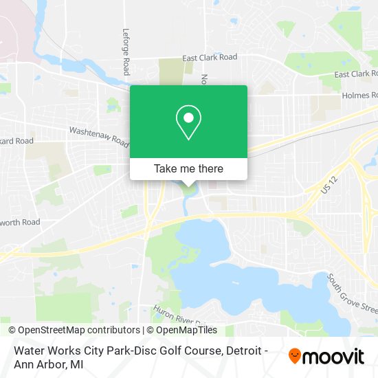 Water Works City Park-Disc Golf Course map