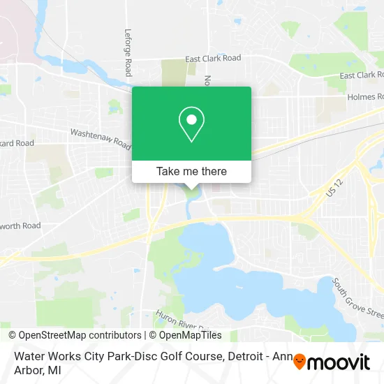 Water Works City Park-Disc Golf Course map