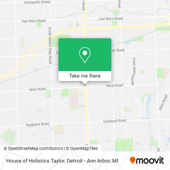 House of Holistics Taylor map