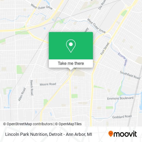 Lincoln Park Nutrition map