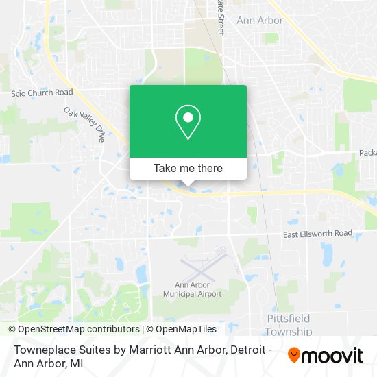 Mapa de Towneplace Suites by Marriott Ann Arbor