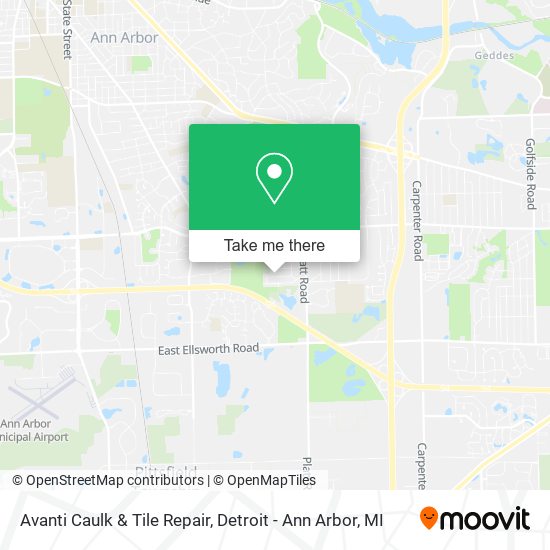 Avanti Caulk & Tile Repair map