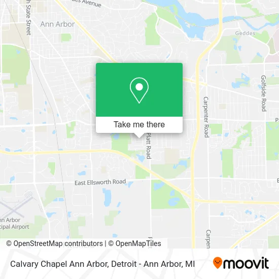 Calvary Chapel Ann Arbor map