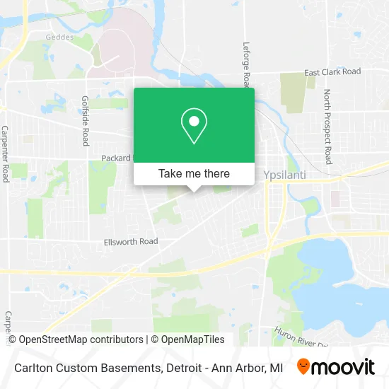 Carlton Custom Basements map