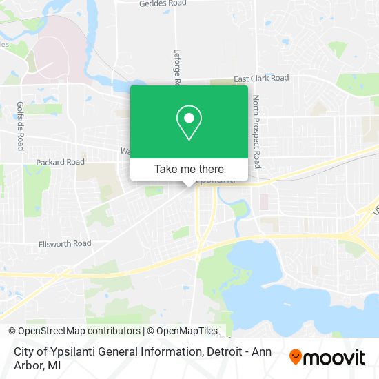 City of Ypsilanti General Information map