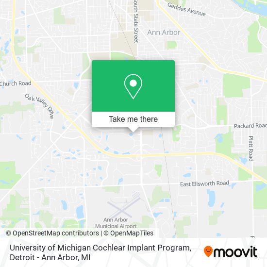 Mapa de University of Michigan Cochlear Implant Program