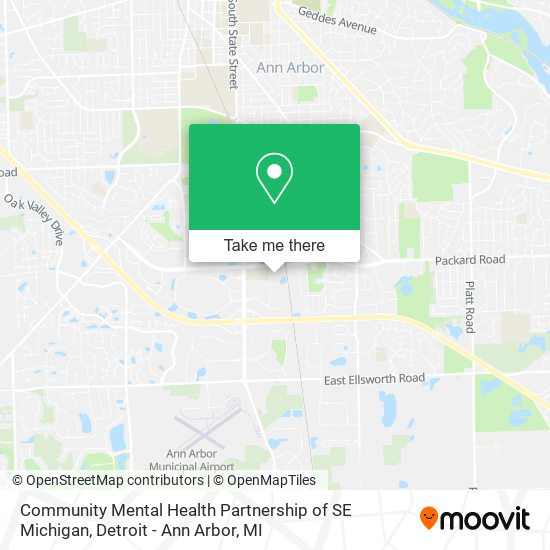 Community Mental Health Partnership of SE Michigan map