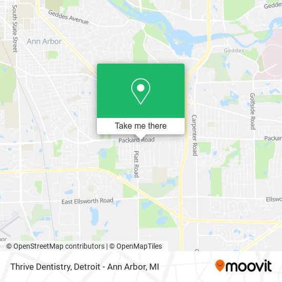 Mapa de Thrive Dentistry