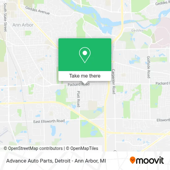 Advance Auto Parts map