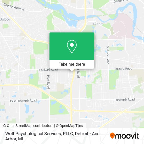 Mapa de Wolf Psychological Services, PLLC