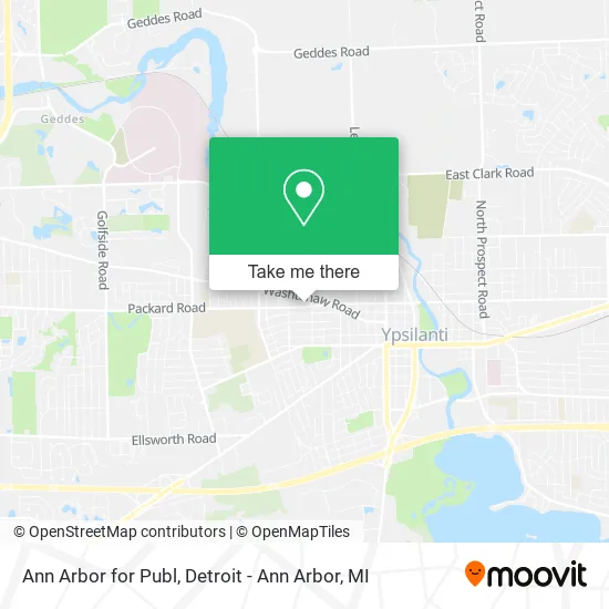 Mapa de Ann Arbor for Publ