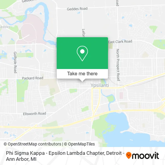 Mapa de Phi Sigma Kappa - Epsilon Lambda Chapter