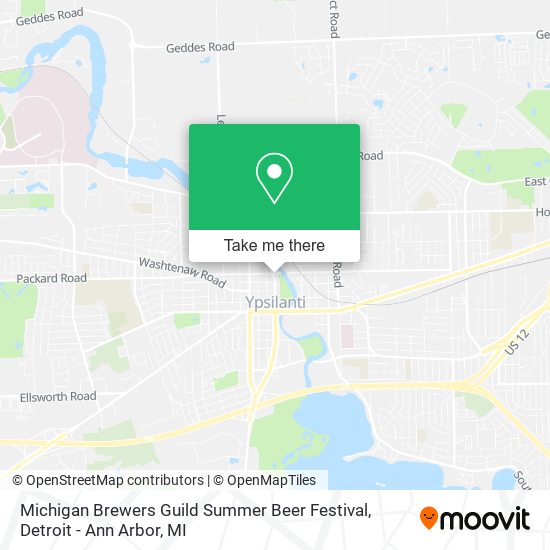 Michigan Brewers Guild Summer Beer Festival map