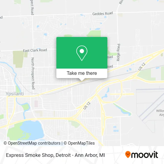 Express Smoke Shop map