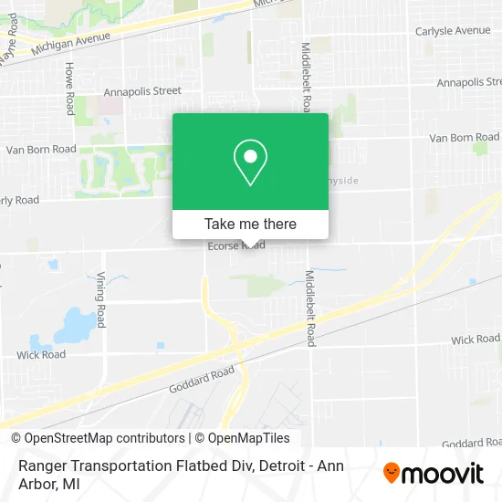 Ranger Transportation Flatbed Div map