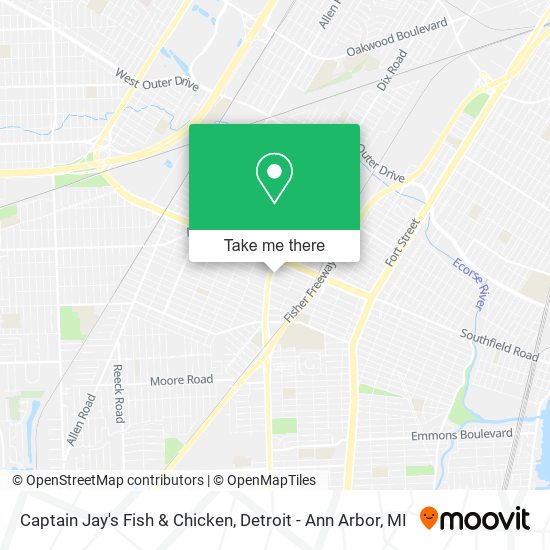 Mapa de Captain Jay's Fish & Chicken