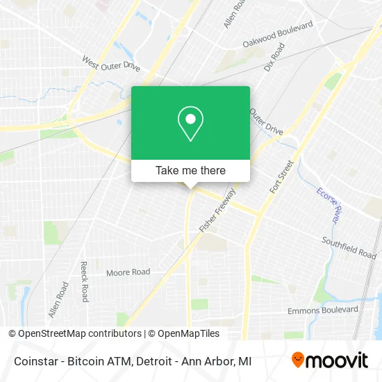 Mapa de Coinstar - Bitcoin ATM