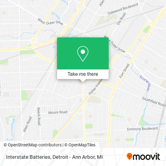 Interstate Batteries map