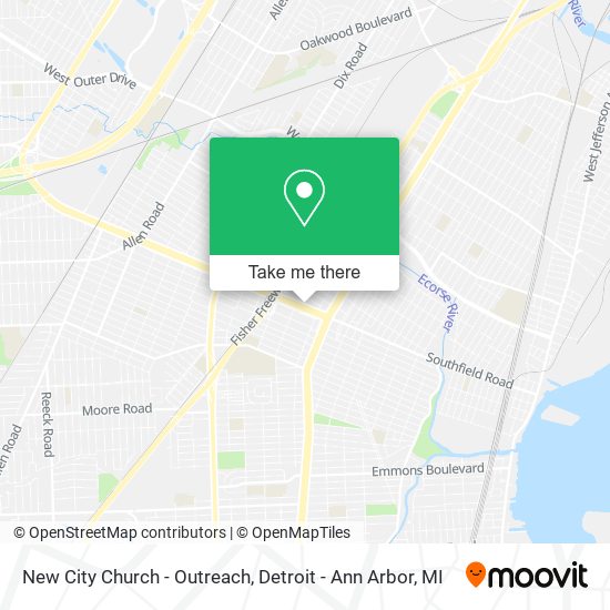 New City Church - Outreach map