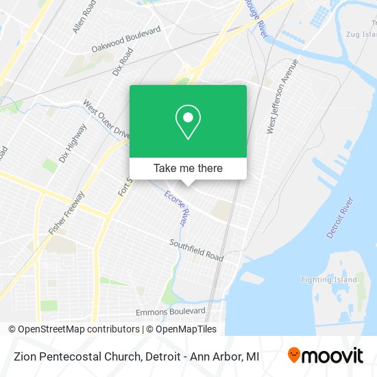 Zion Pentecostal Church map