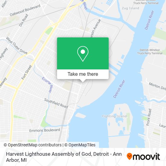 Harvest Lighthouse Assembly of God map