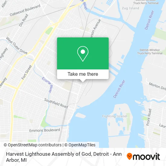 Harvest Lighthouse Assembly of God map