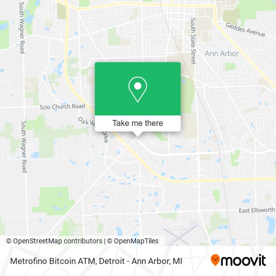 Metrofino Bitcoin ATM map