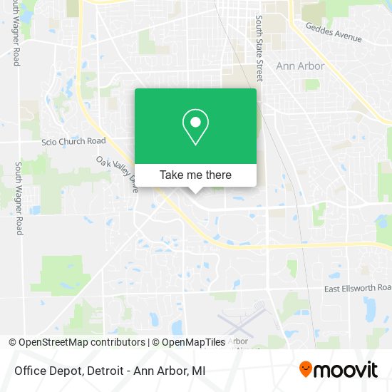 Mapa de Office Depot