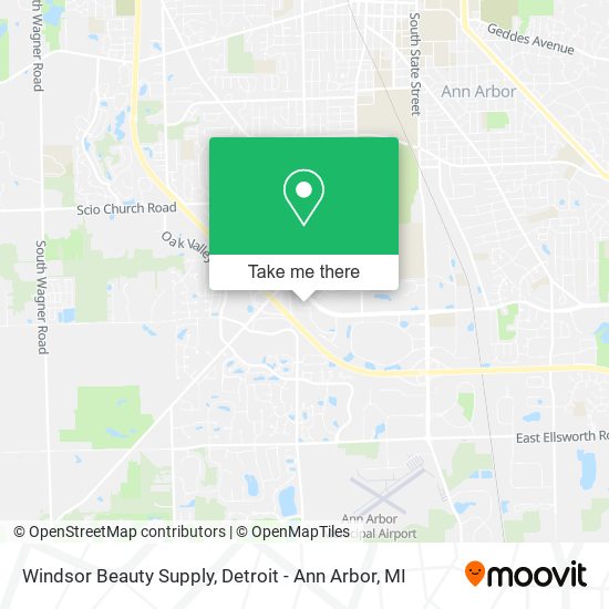 Windsor Beauty Supply map