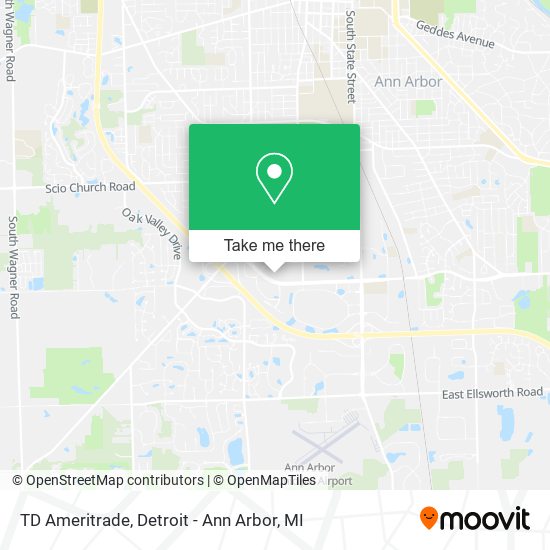 TD Ameritrade map