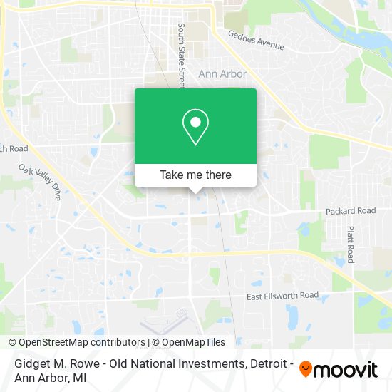 Gidget M. Rowe - Old National Investments map