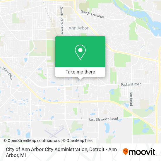 Mapa de City of Ann Arbor City Administration