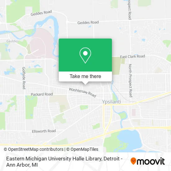 Mapa de Eastern Michigan University Halle Library