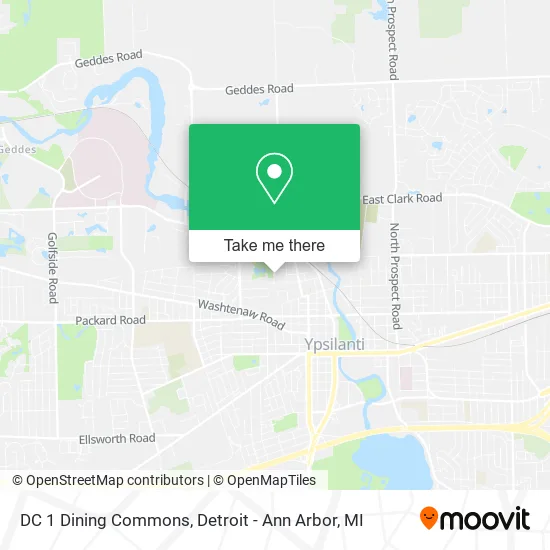 DC 1 Dining Commons map