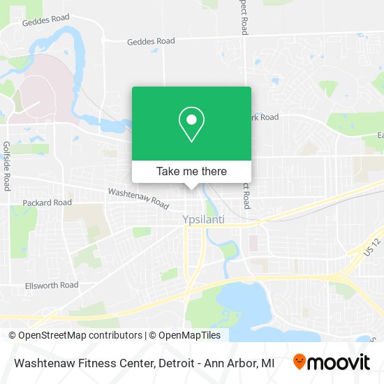 Washtenaw Fitness Center map