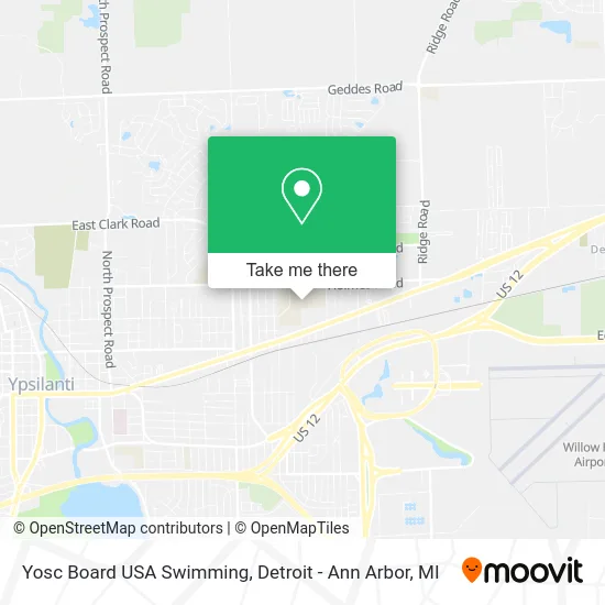 Yosc Board USA Swimming map