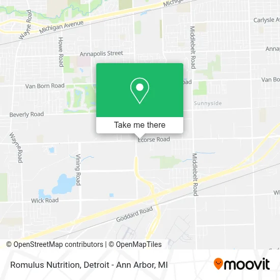 Romulus Nutrition map
