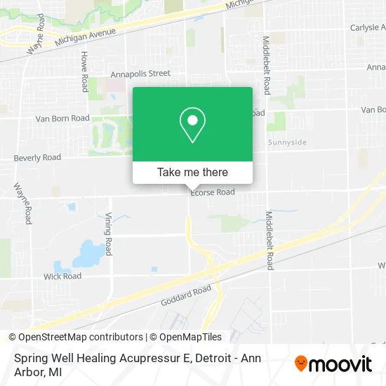 Mapa de Spring Well Healing Acupressur E