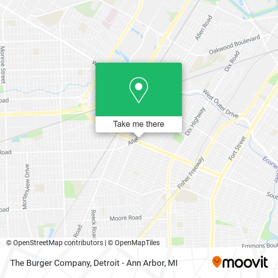 Mapa de The Burger Company