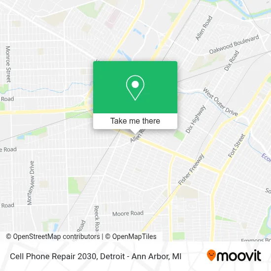 Cell Phone Repair 2030 map