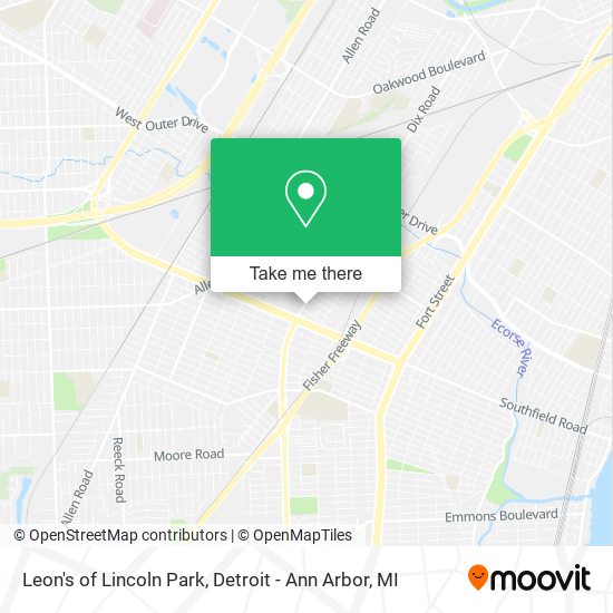 Leon's of Lincoln Park map